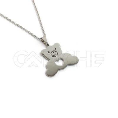 Colar em aço Urso