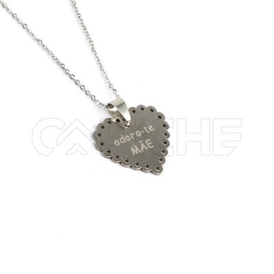 Colar em aço Mãe