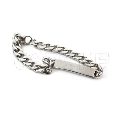 Pulseira em aço Groove