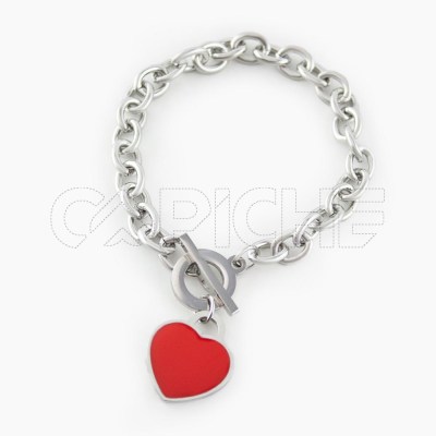 Pulseira em aço   Heart