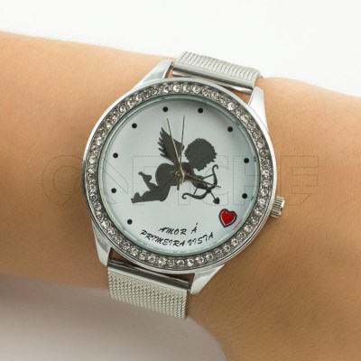 Relógio Cupido prata