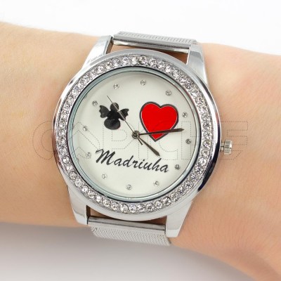 Relógio Madrinha Prateado
