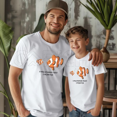 Tshirt Padrinhos e Afilhados Fish