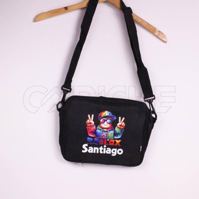 Lancheira Escolar | Roblox | Preta | Santiago