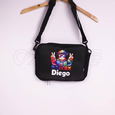 Lancheira Escolar | Roblox | Preta | Diego