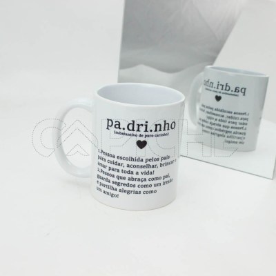 Estampa Sublimada Caneca Normal Padrinho