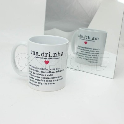 Estampa Sublimada Caneca Normal Madrinha