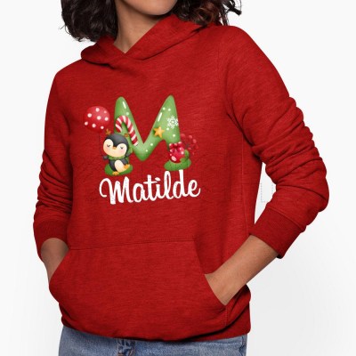 Sweater sem Capuz de Natal com Nome
