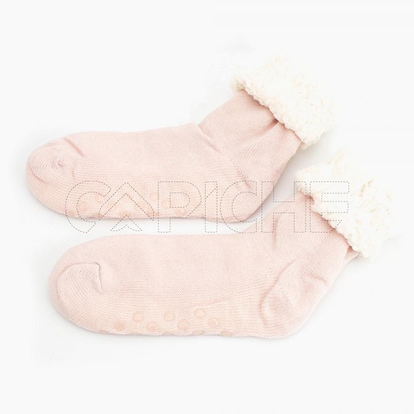 Meia pantufa Comprida  Rosa