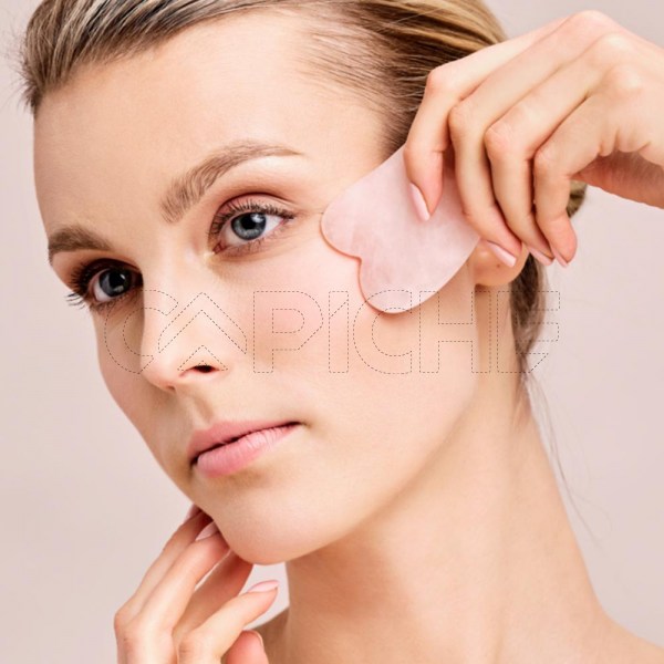 Rolo Massajador Facial e Gua Sha Preto