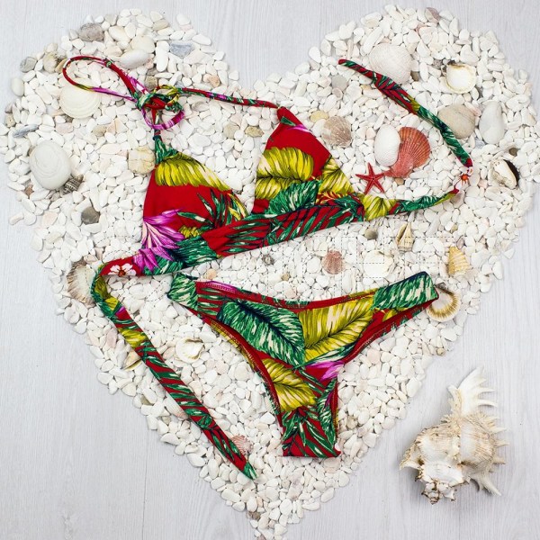 Bikini Fringe Vermelho