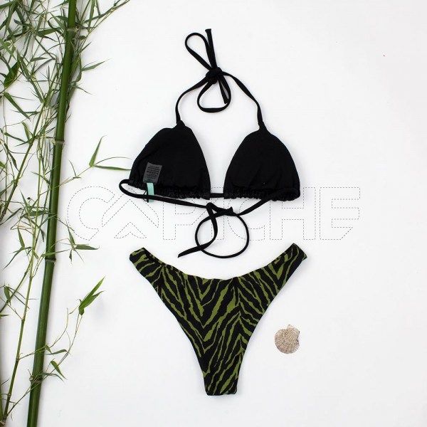 Bikini Zebra Verde