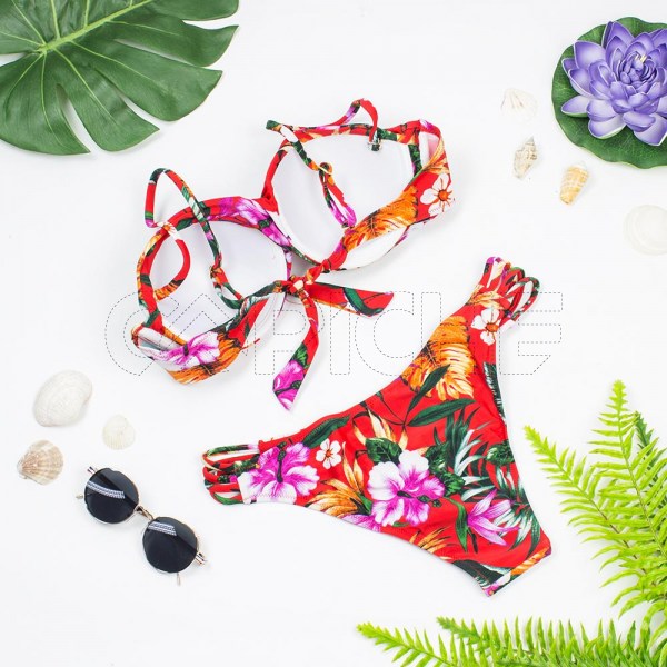 Bikini Tropical Vermelho