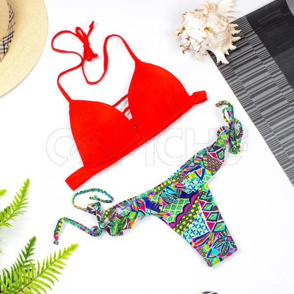 Bikini Morrocoy Vermelho