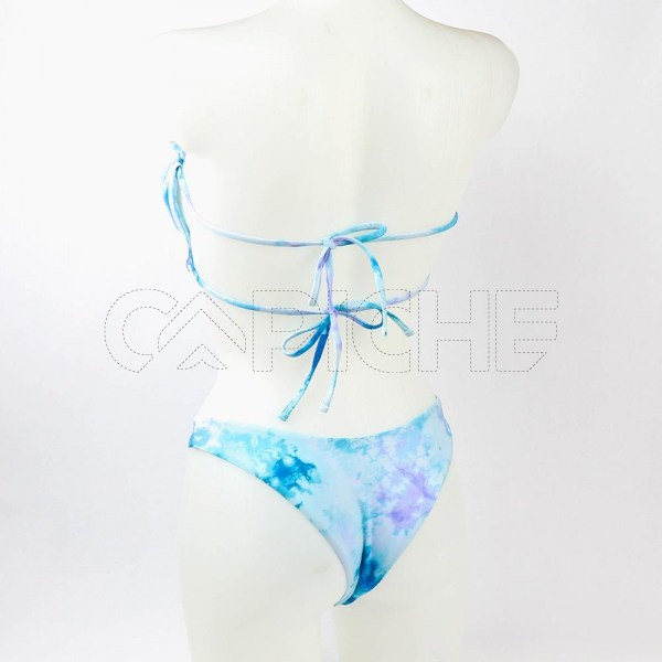 Conjunto bikini Tie Dye Cortina Azul