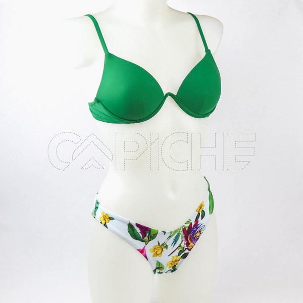 Conjunto bikini Push Up Verde
