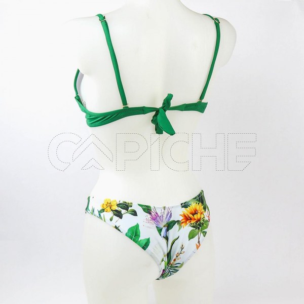 Conjunto bikini Push Up Verde