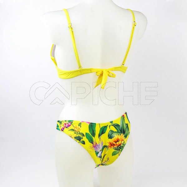 Conjunto bikini Push Up amarelo