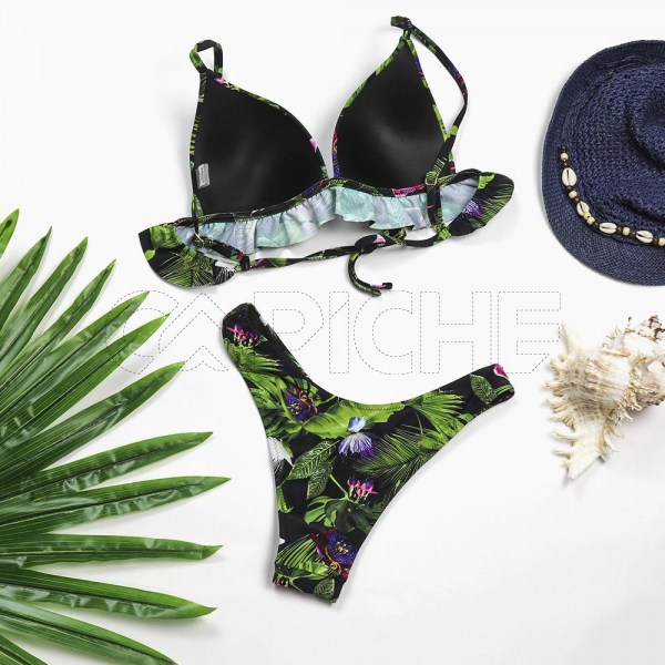 Conjunto bikini Boho preto
