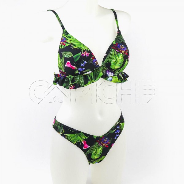 Conjunto bikini Boho preto