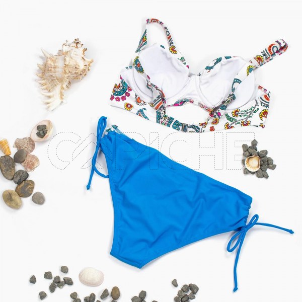 Conjunto bikini Relle Branco Plus Size
