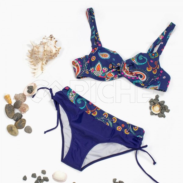 Conjunto bikini Relle Azul Plus Size