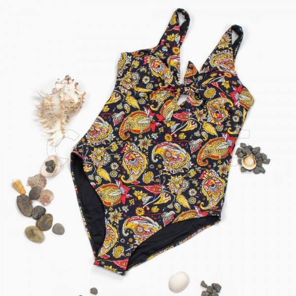 Fato de Banho Nacova preto Plus Size
