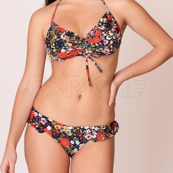 Conjunto bikini Volado Preto