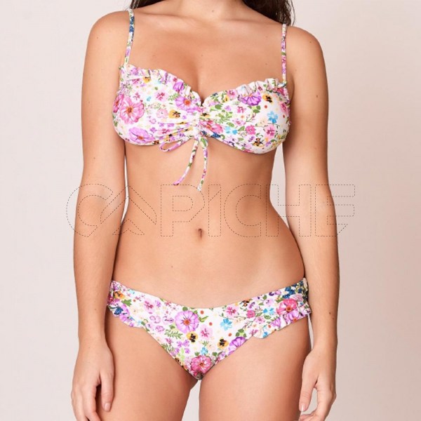 Conjunto bikini Volado Branco