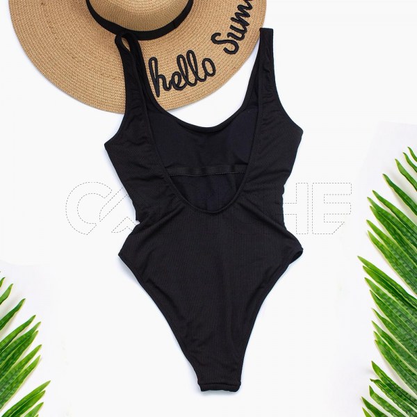 Fato de banho Cinturon Preto