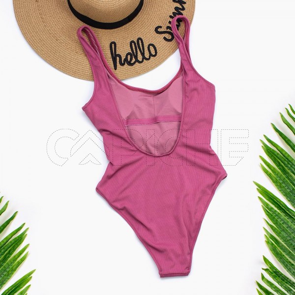 Fato de banho Cinturon Rosa