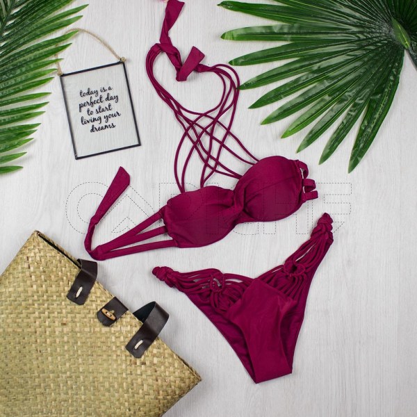 Bikini Aran Bordeaux