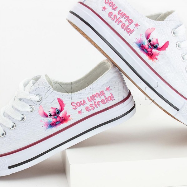 Sapatilha Stitch Rosa
