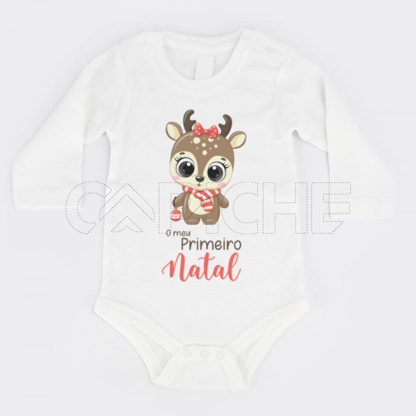 Body para Bebé Meu Primeiro Natal
