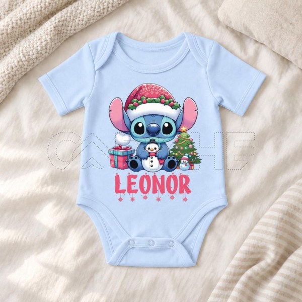 Body para Bebé Stitch Natal