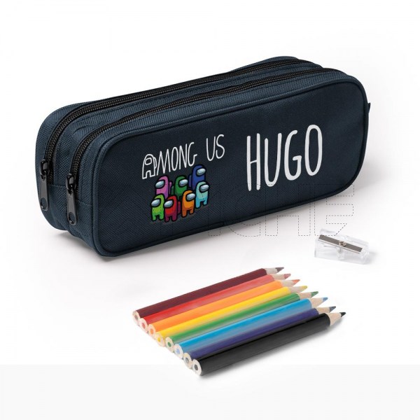 Estojo Escolar Duplo AmongUs