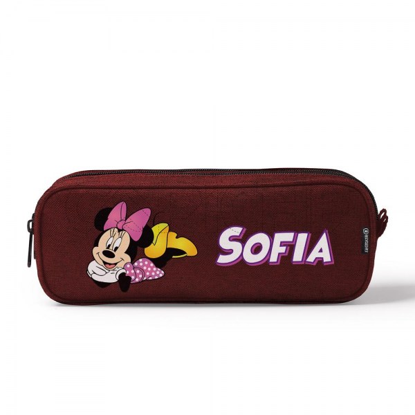 Estojo Escolar Duplo Minnie