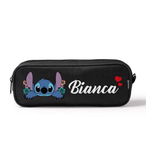 Estojo Escolar Duplo Stitch Nome
