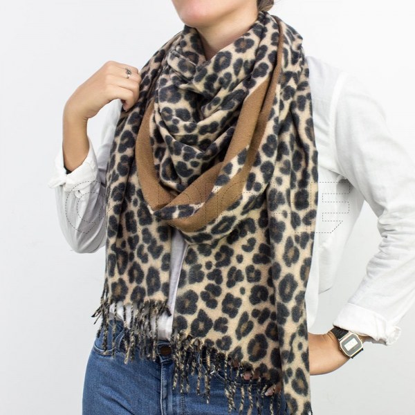 Écharpe Guepard Castanho