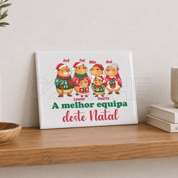 Azulejo família capivara Natal