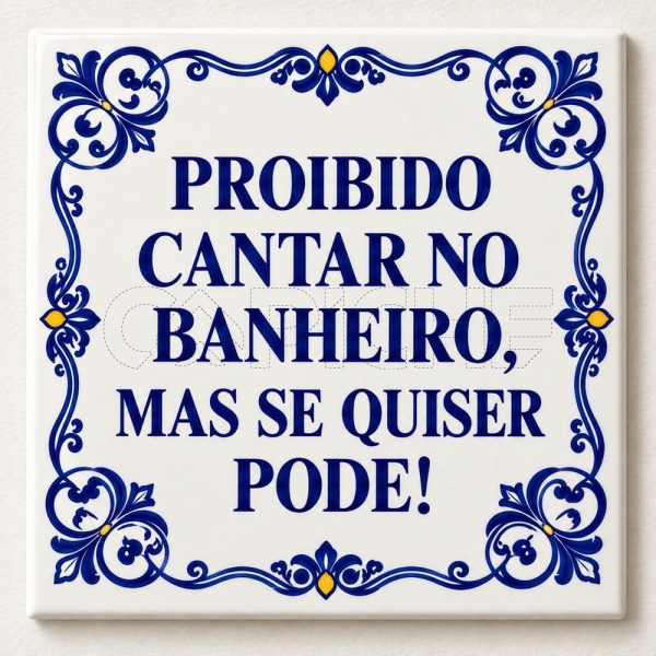 Azulejo Proibido Cantar