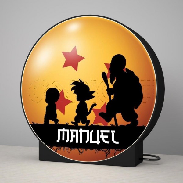 Candeeiro 3D Dragon Ball