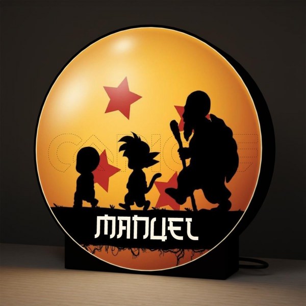 Candeeiro 3D Dragon Ball