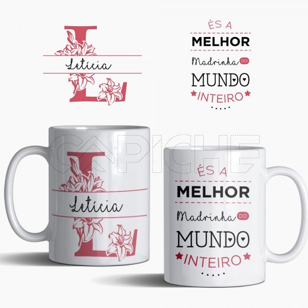Caneca Melhor Esposa do Mundo com Nome