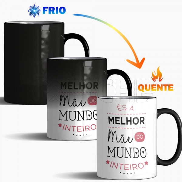 Caneca Mágica Melhor Bisavó do Mundo com Nome