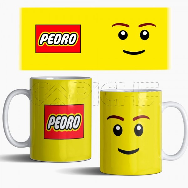 Caneca como Nome Lego