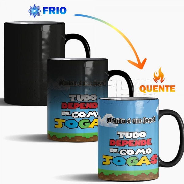 Caneca Super Mário Vida é um jogo