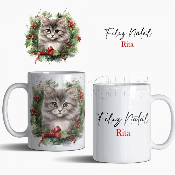 Caneca Animais Natal