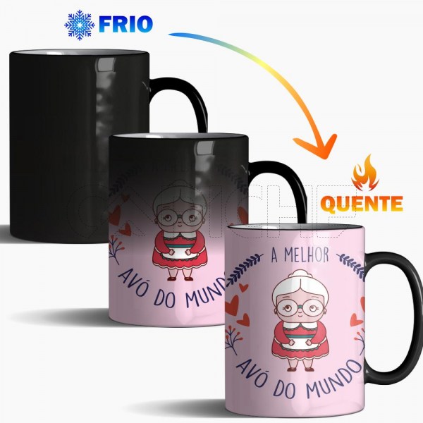 Caneca Mágica Melhor Avó do Mundo