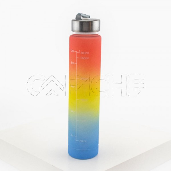 Garrafa água motivadora 300ml color